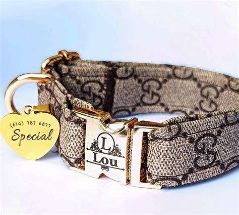 fake gucci pet collar|extra small designer dog collars.